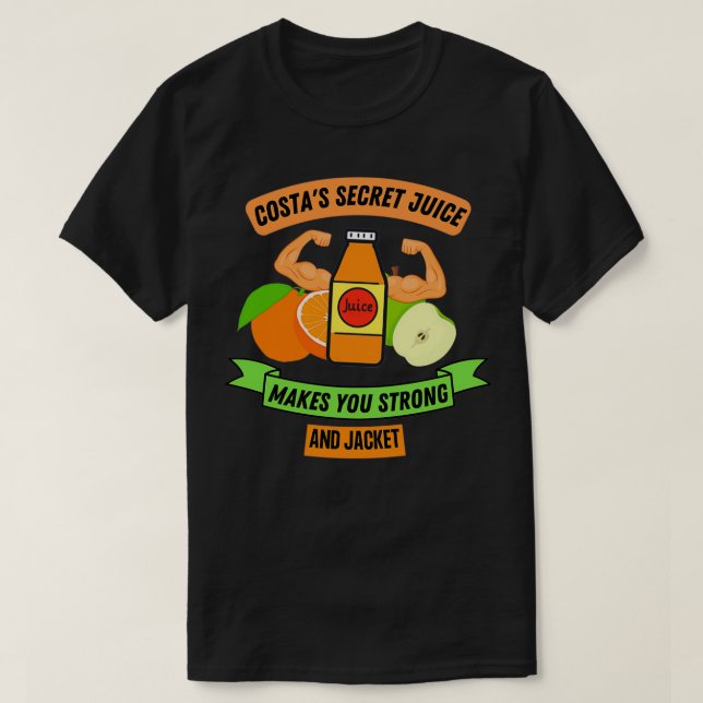 Costax27s Secret Juice T Shirt (Design framsida)