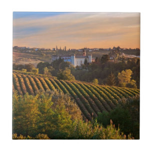 Costilgiole d'Asti, Piedmont, italien Kakelplatta