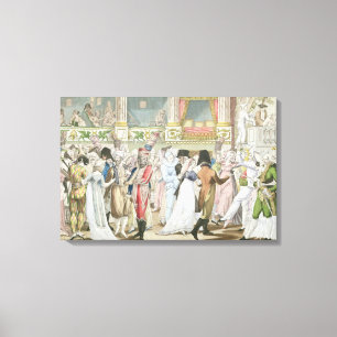 Costume Boll vid Opera, efter 1800 Canvastryck