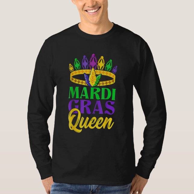 Costume Carnival Queen Mardi Gras T Shirt (Framsida)