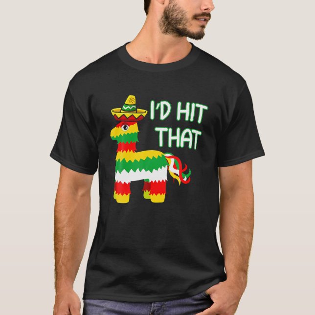 Costume Cinco De Mayo Funny Ideas jag Slått att Pi T Shirt (Framsida)