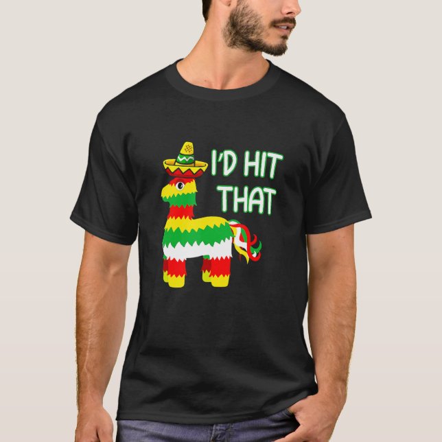 Costume Cinco De Mayo Ideas jag Slått Pinata T Shirt (Framsida)