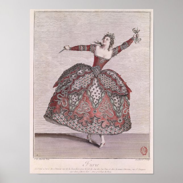 Costume design a Fury in 'Hippolyte et Aricie' Poster (Framsidan)