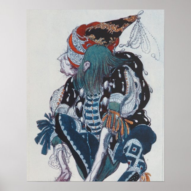 Costume-design för den ondskefulla äljens Pageboy Poster (Framsidan)