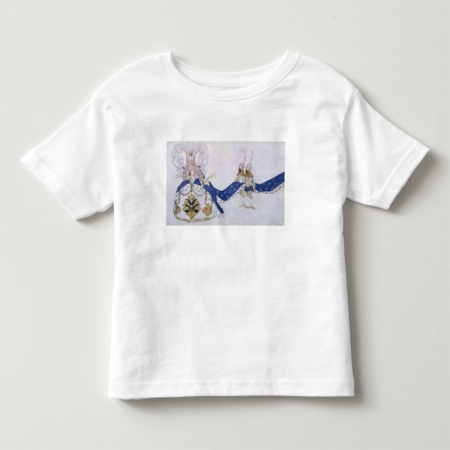 Costume design för drottningen och hennes sidor, f tee (Framsida)