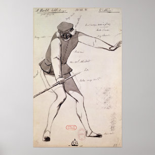 Costume-design för en Acrobat Poster