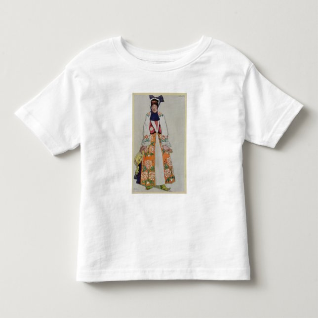 Costume design för en bondkvinna, från Sadko, 19 Tee (Framsida)