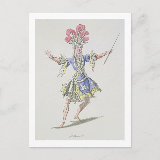 Costume design för Magician, i Dardanus, en li Vykort (Framsida)