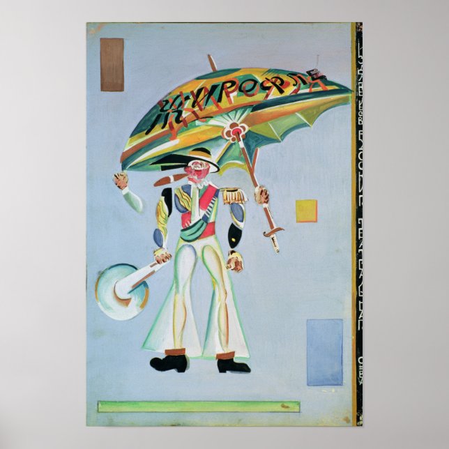 Costume-design för operetta poster (Framsidan)