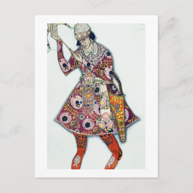 Costume-design för Tsarevitch från Firebi Vykort (Framsida)