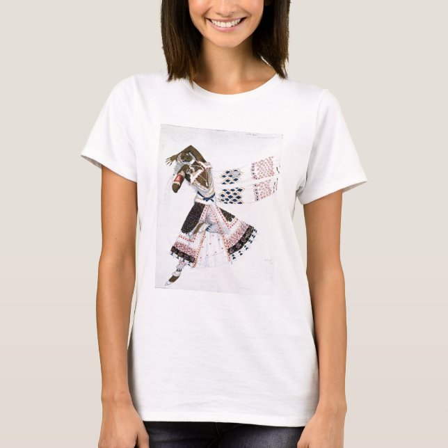 Costume design från Le Dieu Bleu, 1911 (färg lit) Tee Shirt (Framsida)