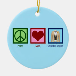 Costume Designer Peace Kärlek Costumes Julgransprydnad Keramik