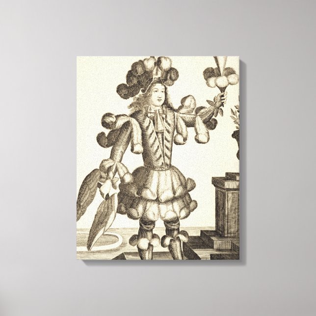 Costume for a Feather Dealer, pub. av Gerard Valck Canvastryck (Framsida)