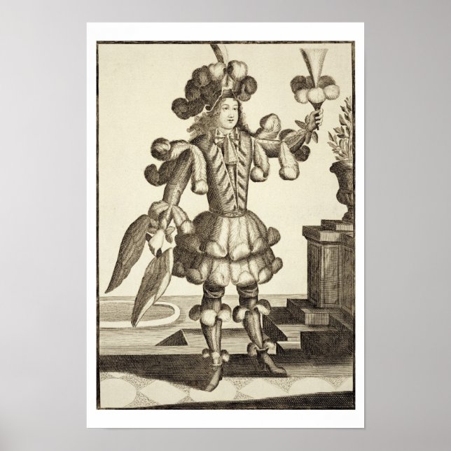 Costume for a Feather Dealer, pub. av Gerard Valck Poster (Framsidan)