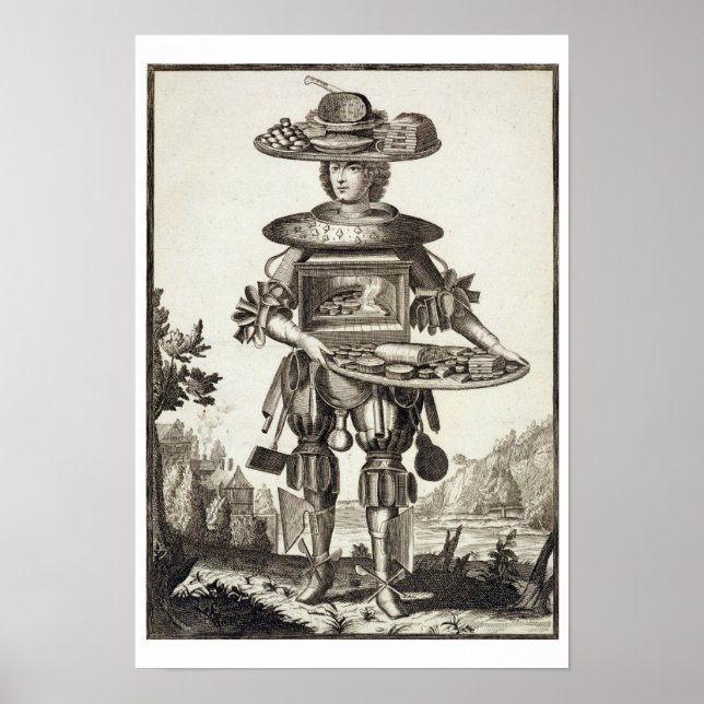 Costume for a Pastry Cook, pub. av Gerard Valck (1 Poster (Framsidan)