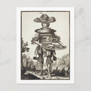 Costume for a Pastry Cook, pub. av Gerard Valck (1 Vykort