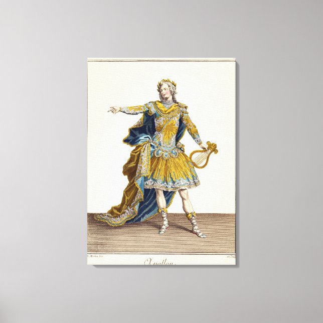 Costume for Apollo in the opera Phaethon, engrav Canvastryck (Framsida)