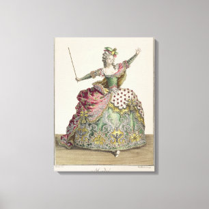 Costume for Medea in the opera "Jason and Medea" Canvastryck