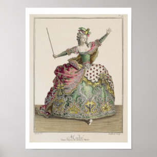 Costume for Medea in the opera "Jason and Medea" Poster