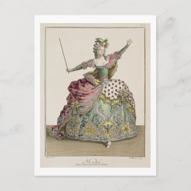 Costume for Medea in the opera "Jason and Medea" Vykort (Framsida)