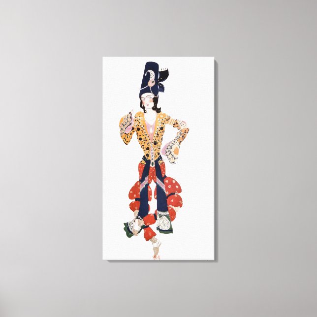 Costume for Nijinsky in the ballet Canvastryck (Framsida)