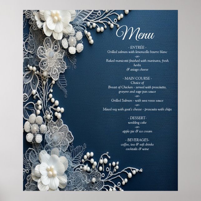 Costume jewelry on Blue Denim Poster (Framsidan)