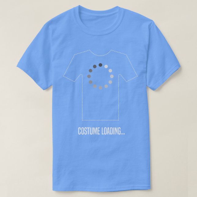 Costume Loading Lazy Halloween Costume Funny Sarca T Shirt (Design framsida)