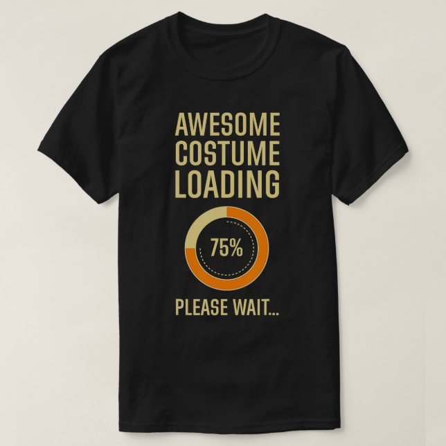 Costume Loading Programmer Nerd Geek Techie Hallow T Shirt (Design framsida)