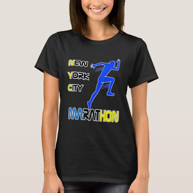 Costume New York City Ultramarathon November Runni T Shirt (Framsida)