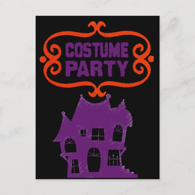 COSTUME PARTY HAUNTED HOUSE INBJUDAN (Framsida)