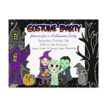 Costume Party | Inbjudan till halloween fest