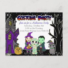 Costume Party | Inbjudan till halloween fest
