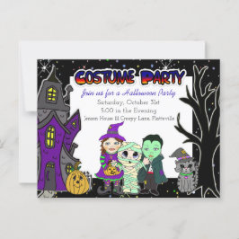 Costume Party | Inbjudan till halloween fest