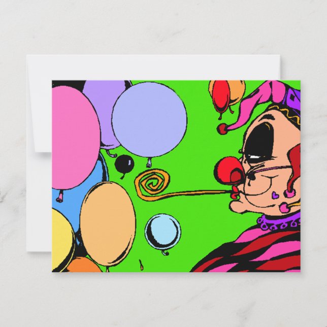 Costume Party Masquerad Boll Harlequin Inbjudan (Framsida)