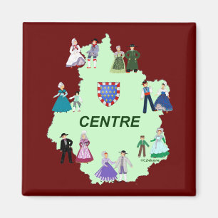 Costume Tradinel du Centre, Frankrike Magnet