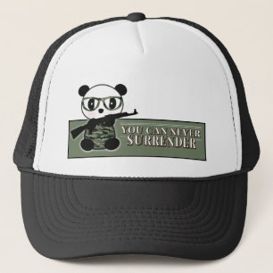 Costumed Camo Panda Bear - Militärt Panda Bear Keps