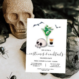 Costumes and Cocktails Halloween fest Inbjudningar