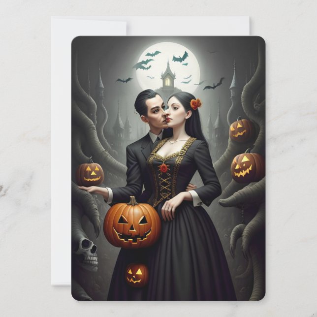 Costumes & Cauldrons Halloween fest Inbjudningar (Framsida)