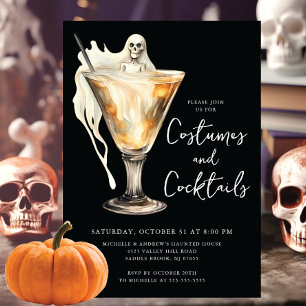 Costumes & Cocktail Halloween fest Inbjudningar
