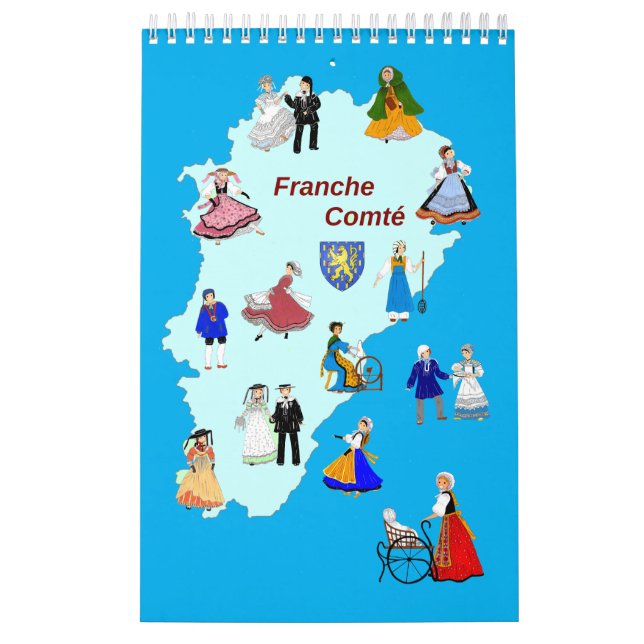 Costumes de franche- Comté, france Kalender (Omslag)