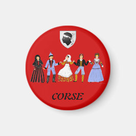 Costumes de la Corse, Frankrike Magnet