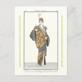 Costumes Parisiens- Manteau du soir Postcard Vykort