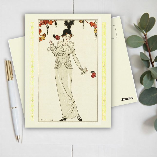 Costumes Parisiens, nr 8 (1912) Vykort (Skapare uppladdad)