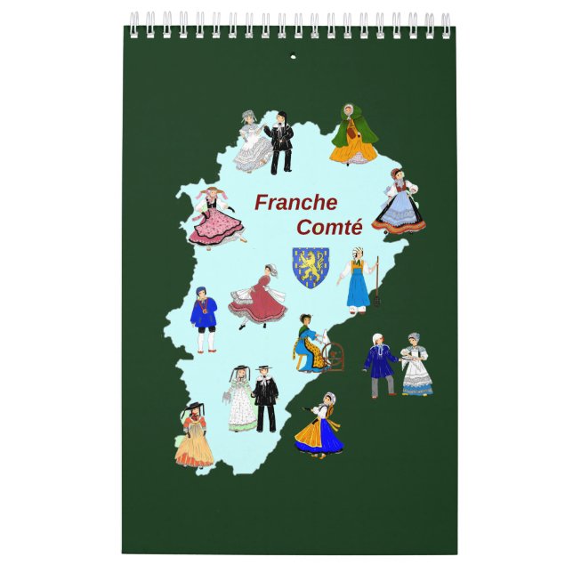 Costumes traditionnels de la Franche -Comté Kalender (Baksida)