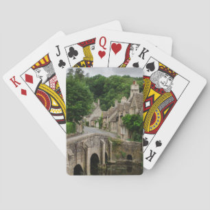 Costwolds townslott Combe som leker kortdäcket Spel Kort