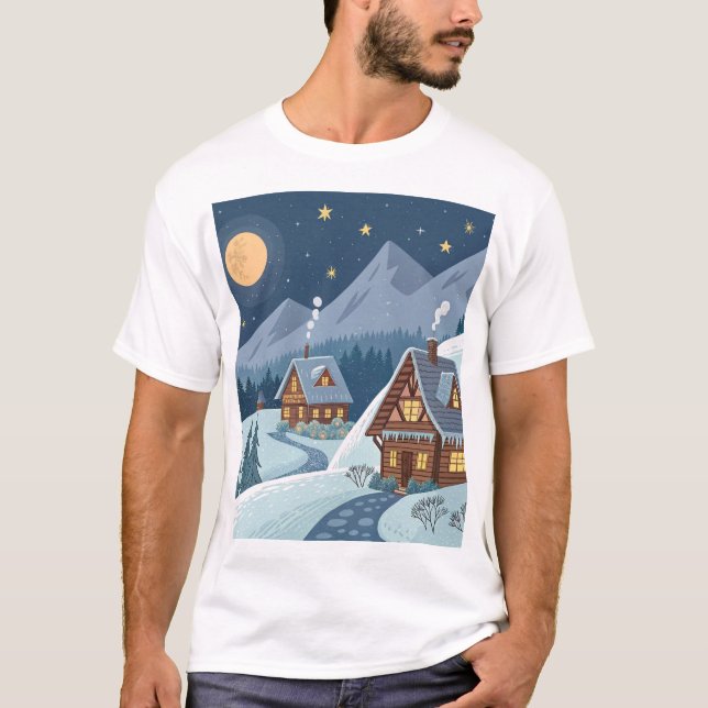 Cosy Alpine Towns T Shirt (Framsida)
