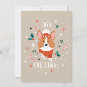 Cosy Corgi - Julvärme Julkort