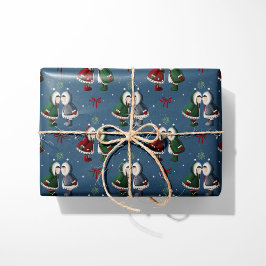 Cosy Eskimo Kyss Blå Jul Presentpapper