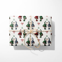 Cosy Eskimo Kyss Vit Jul Presentpapper