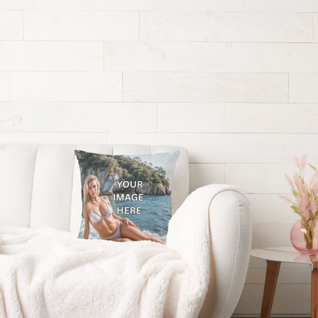 COSY! 🛋️ Lägg till Bild eller Text Kuddslang Kudde (Soffa)